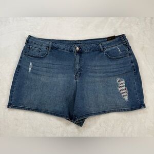 Lane Bryant Distressed Blue‎ Shorts